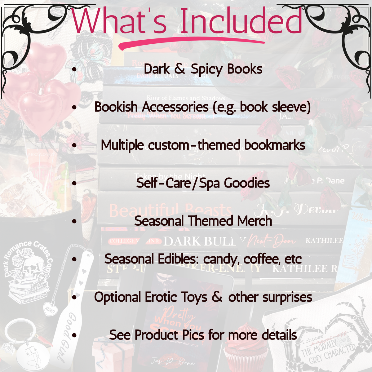 Adventurous Reader SAMPLER - sample all variety of dark romance tropes and themes, plus merch