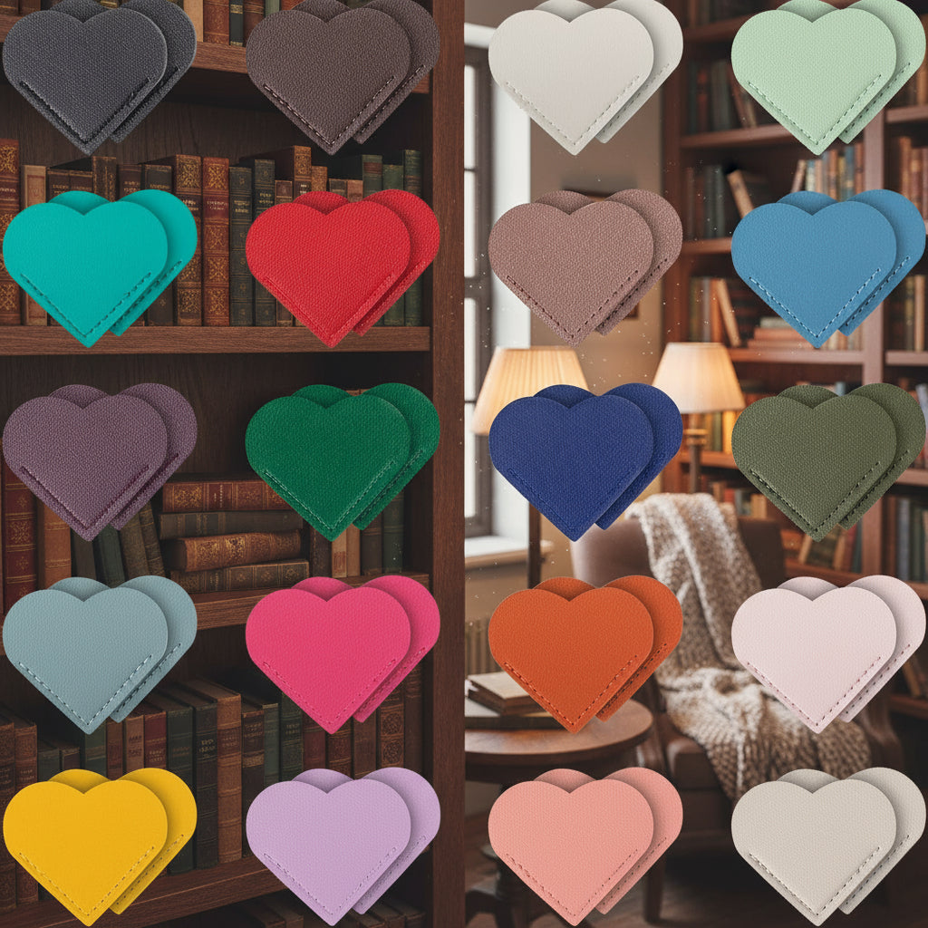 Dark Romance Bookmarks: Leather Corner Hearts (see bulk rate) - Dark Romance Crates
