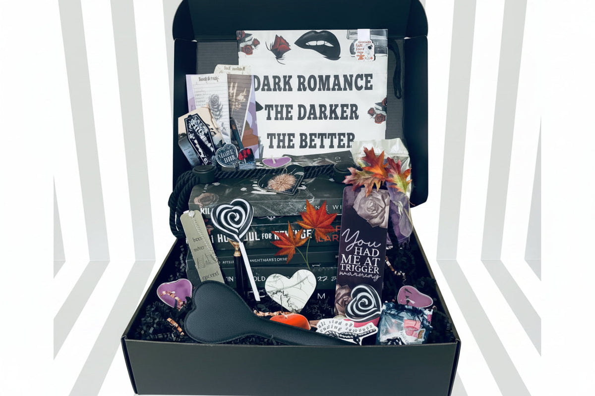 Halloween Dark Romance Book Box: dark & spicy books, candy, spa, toy